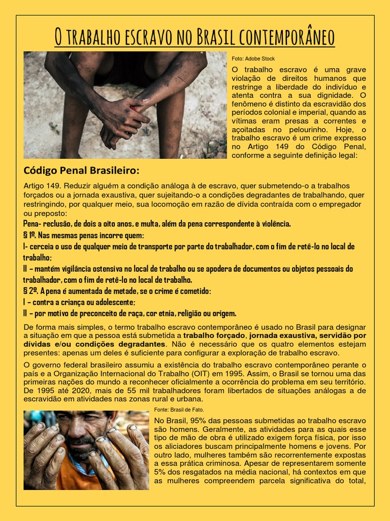 Trabalho Escravo no Brasil Atual | PDF | Escravidão | Brasil