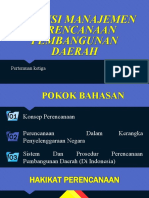 Pertemuan 3 Dimensi Manajemen Perencanaan Pemda