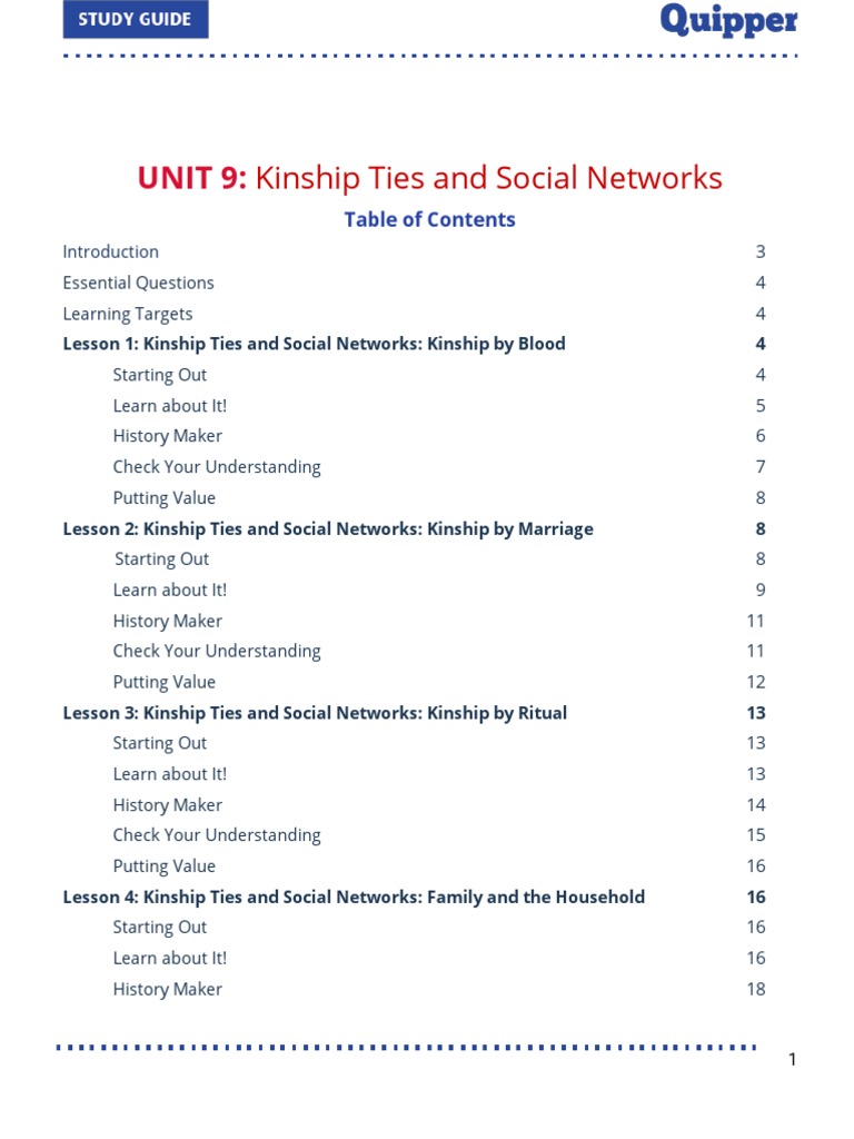 Kinship Ties in Social Networks | PDF | Family | Kinship