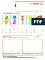 Worksheets-Clothes - PDF - Week 9