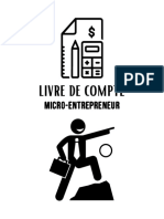 Livre de Compte Micro Entrepreneur