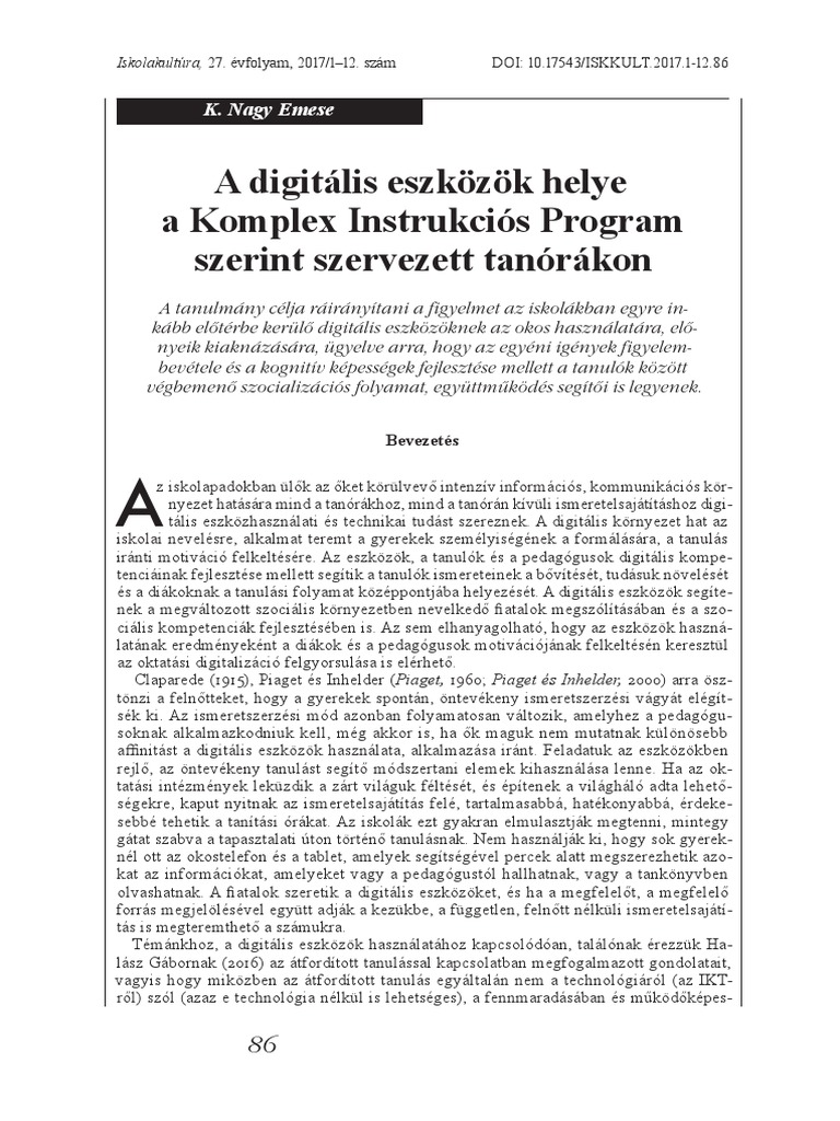 A Digitalis Eszkozok Helye A Komplex Ins1 PDF