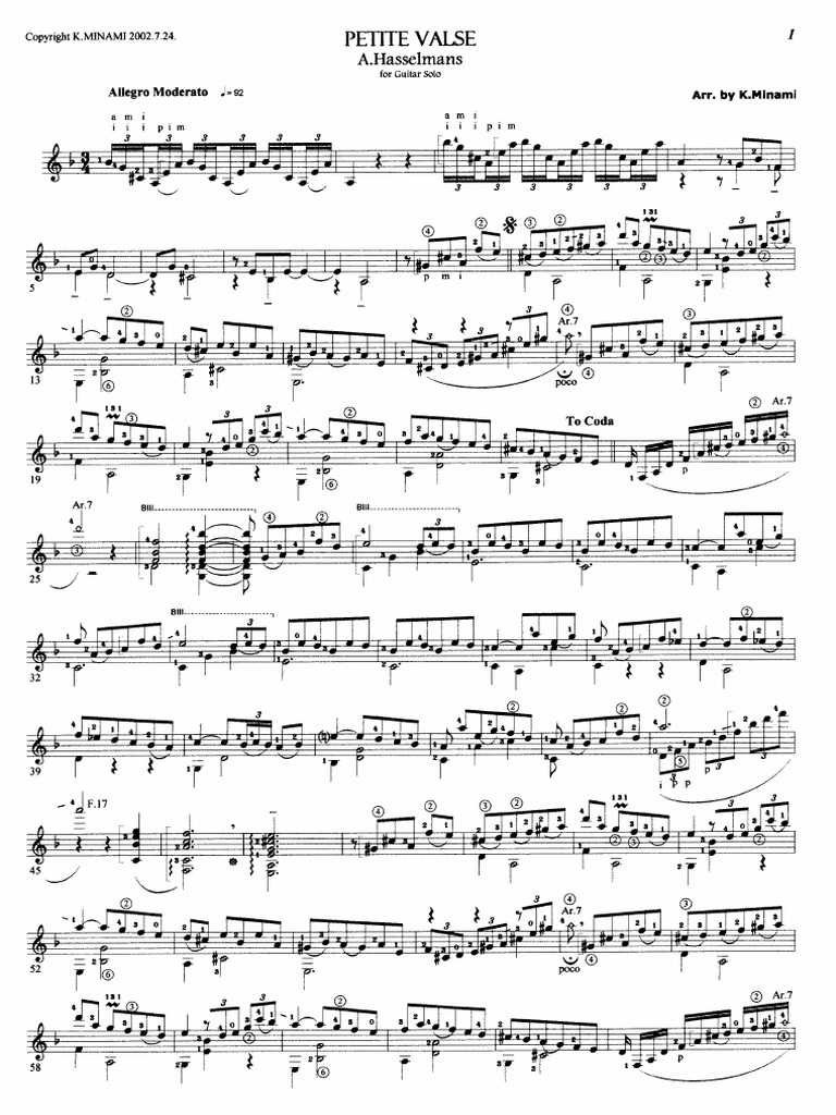 A.Hasselmans - Petite Valse | PDF