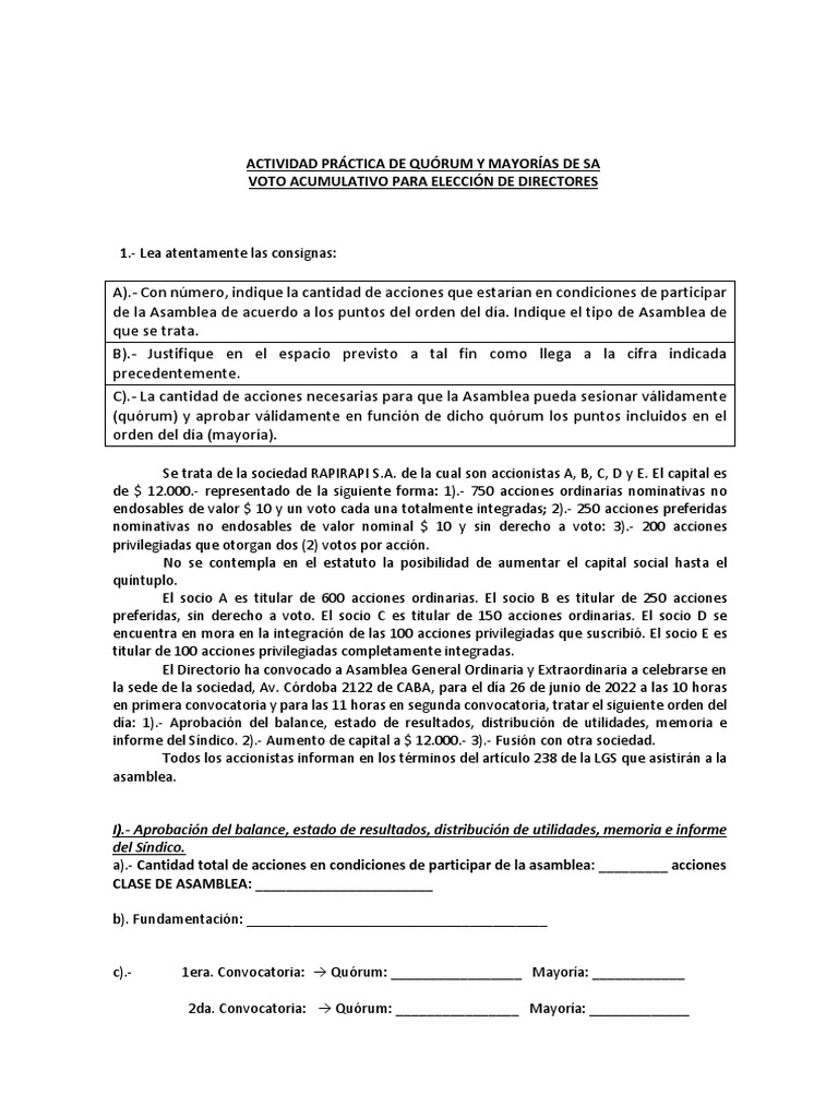 Diferencia Entre “Quórum” Y “Mayorías” En Asambleas – JOZUKB