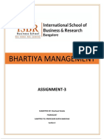 Bhartiya Management Assignment 3