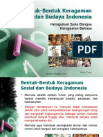 Bentuk-Bentuk Keragaman Sosial Dan Budaya Indonesia (Suku Bangsa Dan Bahasa)