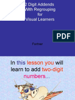 Addition Two Digit Addends With Regrouping For Visual Learners