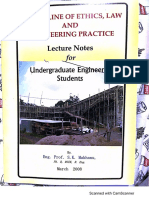 Outline of Ethics, Law and Engineering Practice by Prof Makhanu