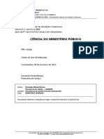 Promotoria de Justiça Cível de Cachoeirinha notifica procedimento