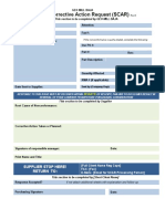 Form - Supplier Corrective Action Request