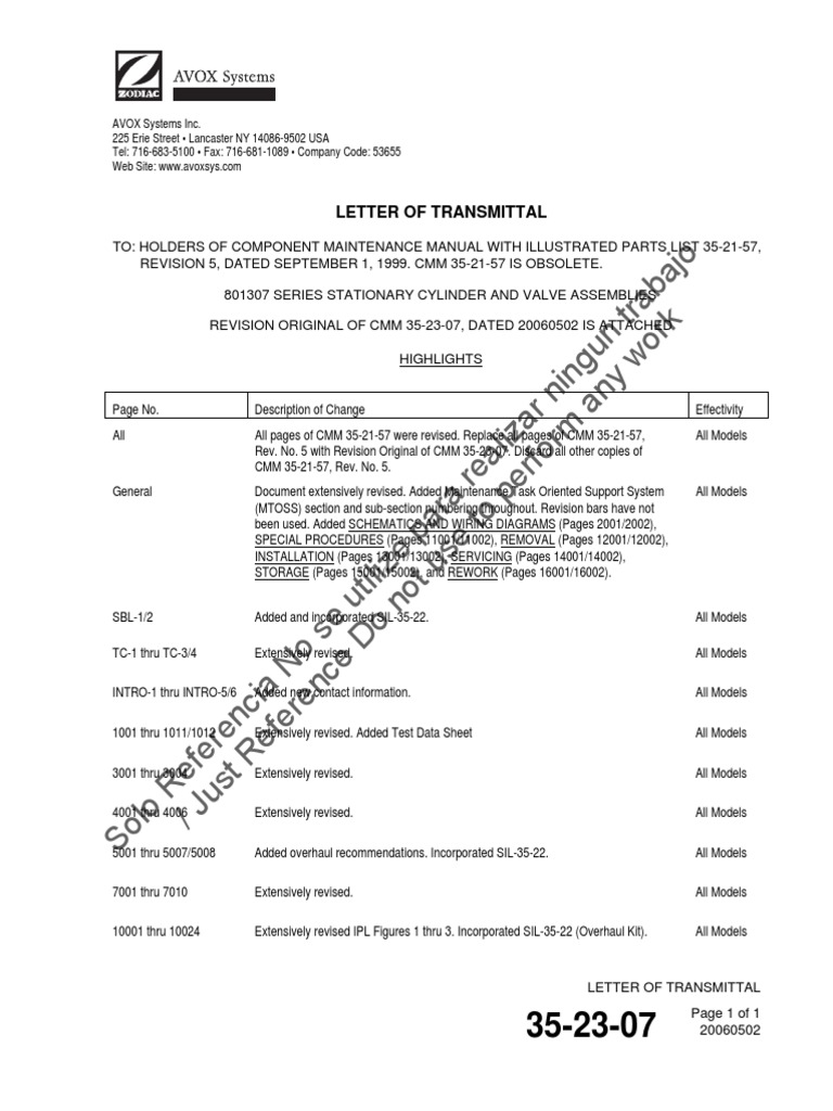 35-23-07 R Original - 801307-Series | PDF | Valve | Equipment