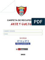 Carpeta de Recuperacion Arte - 4º D y 4º e - 2022