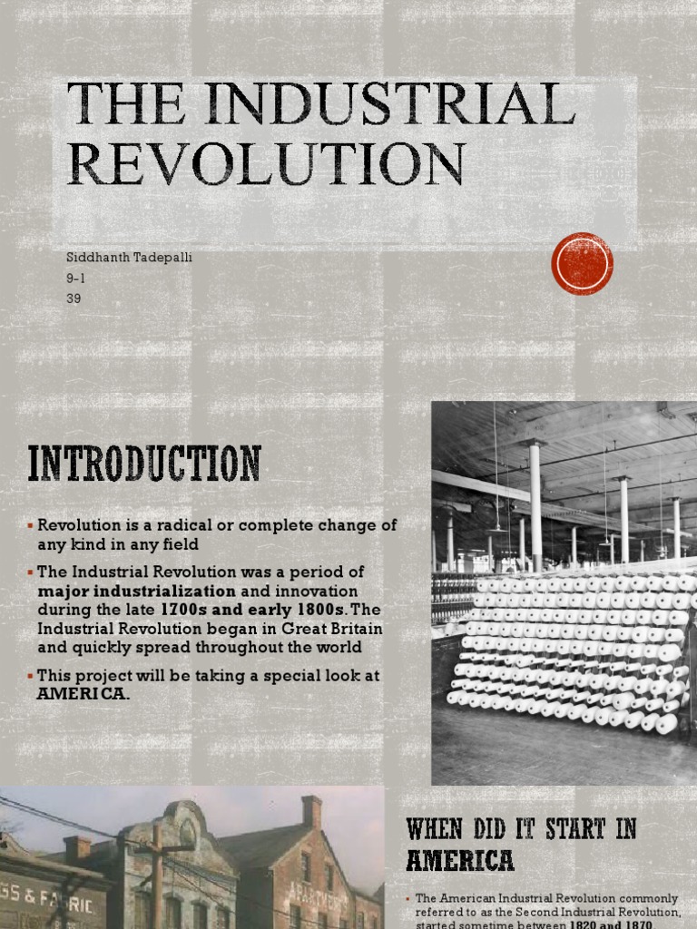 Industrial Revolution PDF Karl Marx Capitalism