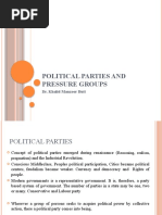 Political Parties and Pressure Groups