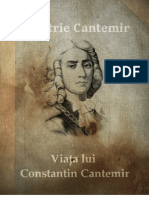 Viata Lui Constant In Cantemir - Dimitrie Cantemir