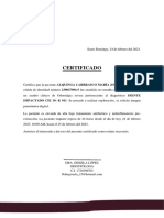 Certificado Maria Jose