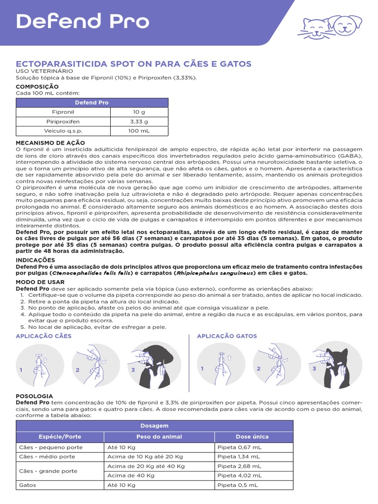 Defend Pro | PDF | Gatos | Cães