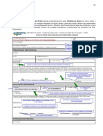 Folha de rosto modelo CEP