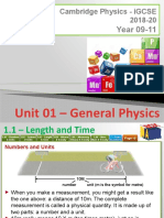 Unit 01 - Measurements and Units
