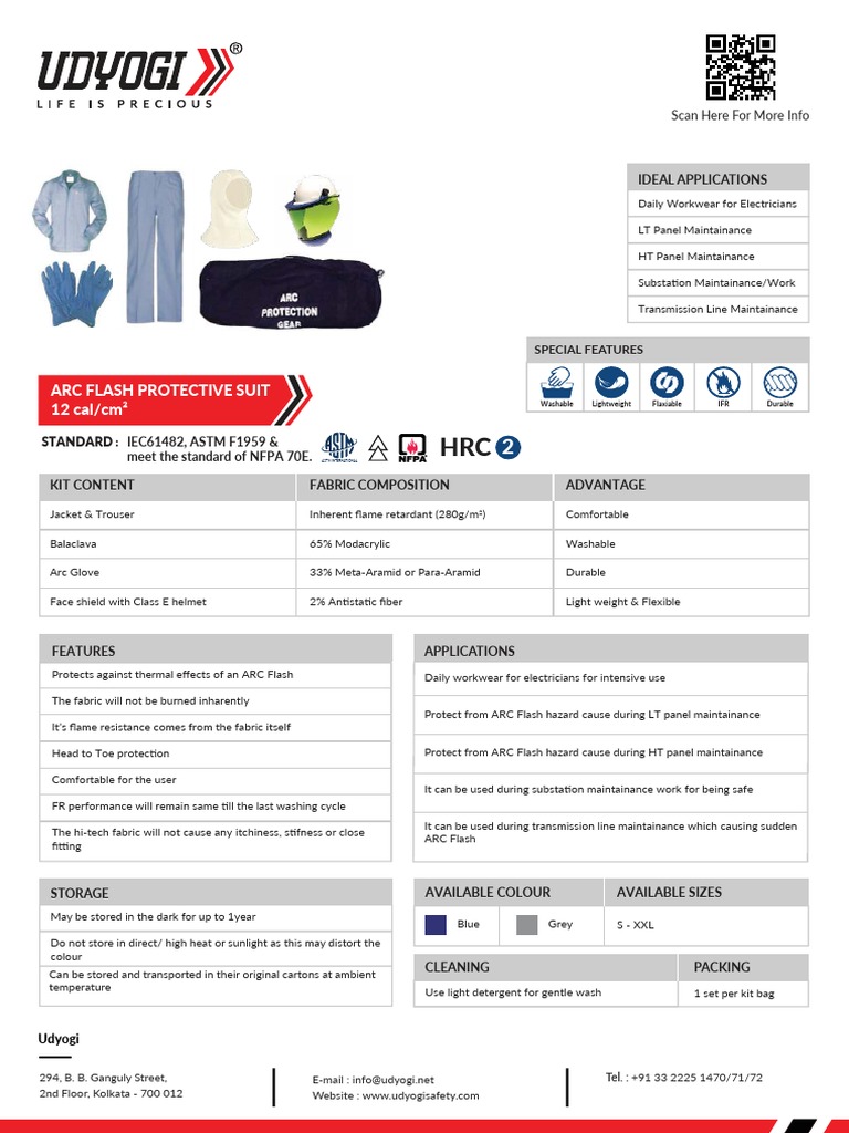 12 Cal Arc Flash Protective Suit Guide | PDF