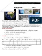 01-Propriétés Des Différents États de La Matière