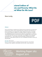 A Multidimensional Index of Well-being: UNDP’s Human Development Index