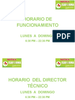 Horario DT y Func.