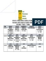 Year 1 Time Table