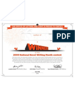 Nano 09 Winner Certificate