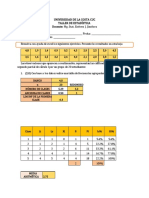 Taller de Tablas de Frecuencia Agrupadas