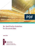 De-ID Guidelines for Structured Data
