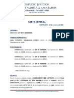 Carta Notarial A Persona Jurídica Con Fines de Lucro