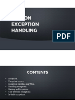 Exception Handling