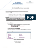 Guia Matricula de Estudiante Calidad de Datos 2011-2012