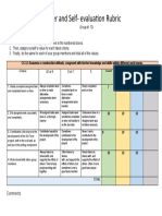 Peer and Self-Evaluation Rubric