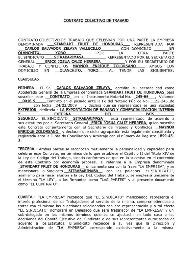 Ejemplo de Contratos | PDF
