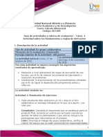 Guía de Actividades y Rúbrica de Evaluación - Unidad 3 - Tarea 4 - Actividad Sobre Los Fundamentos y Reglas de Derivación