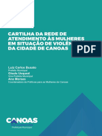 Cartilha da rede de atendimento à violência contra mulheres em Canoas