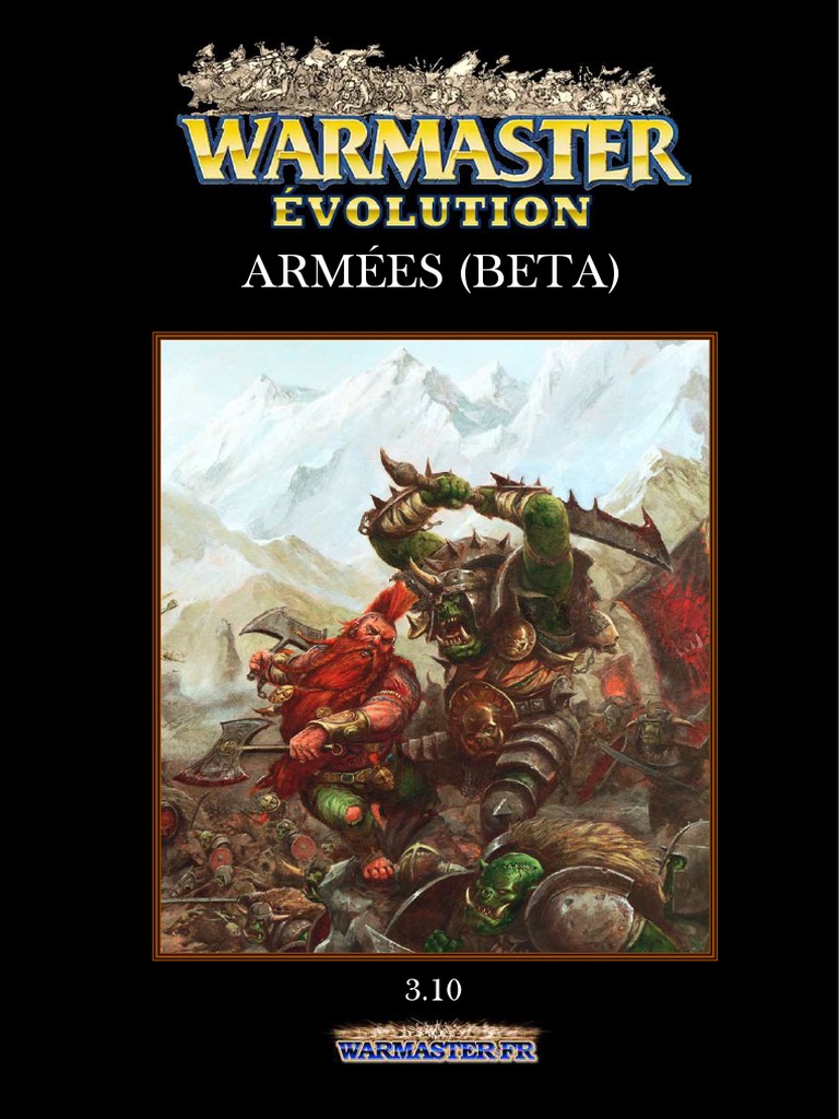 Warmaster - FR - Evolution Armies 3.10, PDF, Cavalerie