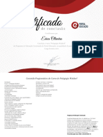 Certificado Pedagogia Waldorf