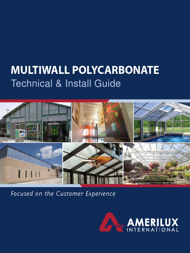 Amerilux Multiwall Install Guide | PDF | Roof | Materials