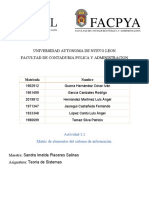 1.1 Matriz de Elementos Del Sistema de Información.