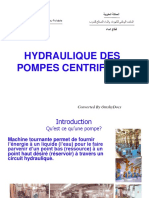 Hydraulique des pompes centrefuges-M  Sbai-04-01-2021