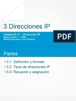 REDLO - Presentación E.11.3 - Direcciones IP