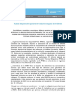 Nueva Disposicion para La Circulacion Segura de Traileres - Ansv