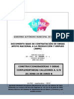 Construcción de graderías y obras complementarias callejones A, zona 24 de Junio B