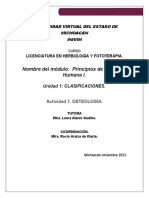 Principios de Anatomía Humana I: Ostología y clasificación de los huesos