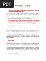 TAREA DE LA UNIDAD I