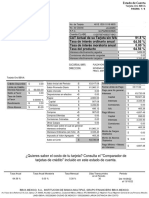 ¿Quieres Saber El Costo de Tu Tarjeta? Consulta El "Comparador de Tarjetas de CR Édito" Incluido en Este Estado de Cuenta