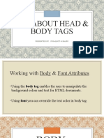 All About Head & Body Tags - HTML
